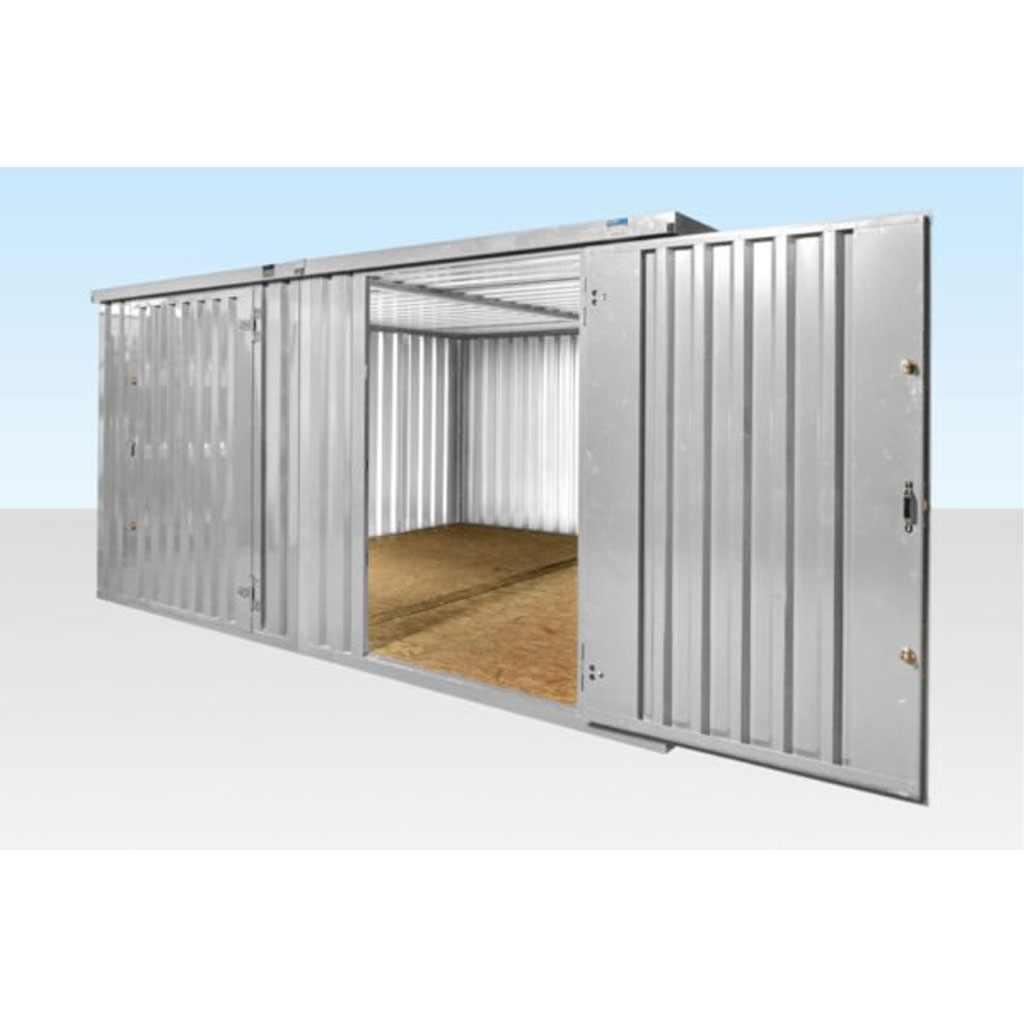 4M X 4.2M Side Linked Flat Pack Container Bundle (Galvanised) - Image 2