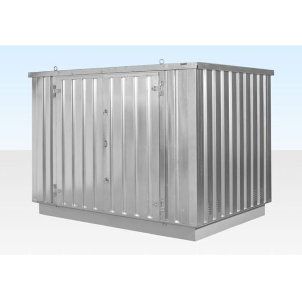 4M X 2.1M Flat Pack Container Store – Galvanised - Image 3
