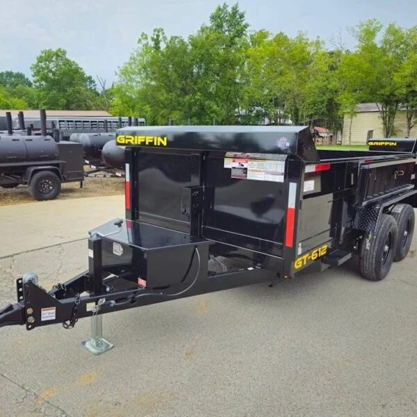 Heavy Duty Dump Trailer 6 x 12 with 5,200 lb Axles and 2ft Sides 10K GVWR - Image 6
