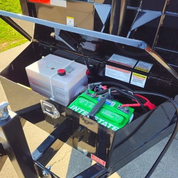 7×14 Telescopic Hydraulic Dump Trailer with 3ft Sides (2) 7K Axles 14K GVWR - Image 4