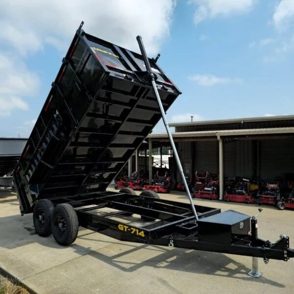 7×14 Telescopic Hydraulic Dump Trailer with 4ft Sides (2) 7K Axles 14K GVWR - Image 2