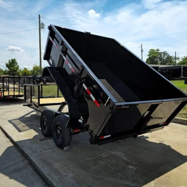 7×16 IBeam Hybrid Hydraulic Dump Trailer with 3ft Sides (2) 6K Axles - Image 3