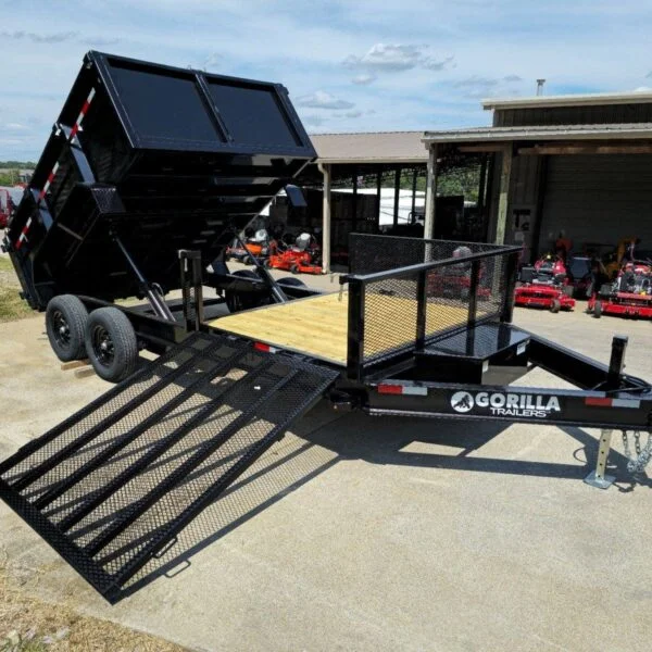 7×16 IBeam Hybrid Hydraulic Dump Trailer with 3ft Sides (2) 6K Axles - Image 2