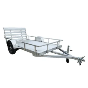 5′ x 10′ Aluminum Utility Trailer W Gate and Mag Wheels 3500lb Axle