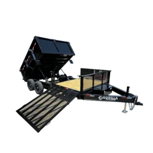 7×16 IBeam Hybrid Hydraulic Dump Trailer with 3ft Sides (2) 6K Axles