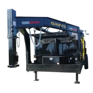 7×16 Gooseneck Telescopic I-Beam Dump Trailer 4ft Sides (2) 7K Axles