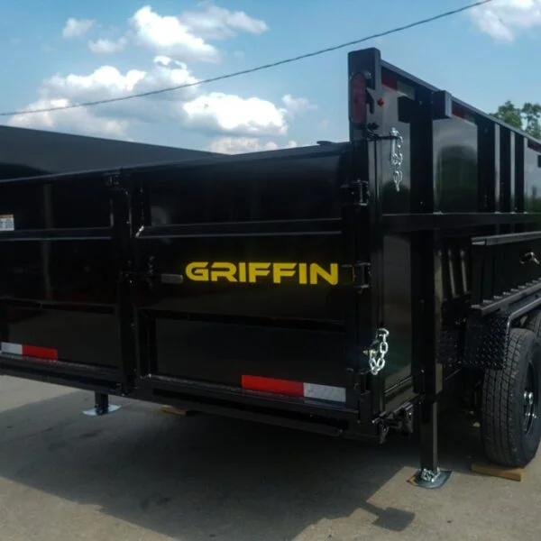 7×16 Telescopic Dump Trailer with 4ft Sides (2) 7K Axles 14k GVWR - Image 3