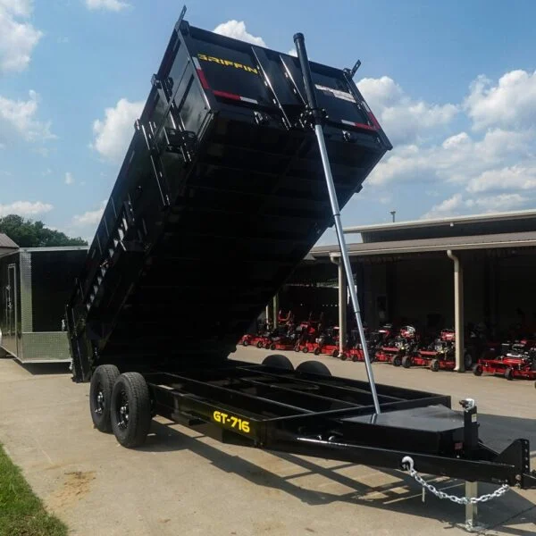 7×16 Telescopic Dump Trailer with 4ft Sides (2) 7K Axles 14k GVWR - Image 7