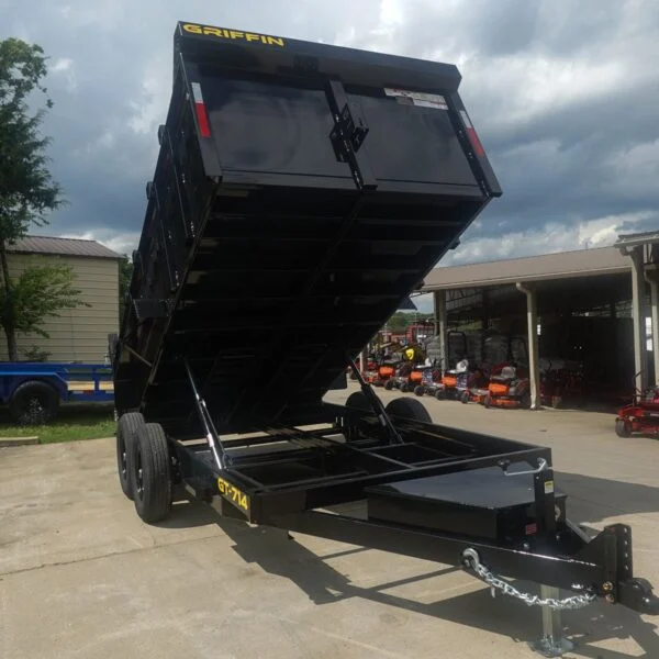 7×14 Hydraulic Dump Trailer 3ft Sides 2-7k Axles GVWR 14K - Image 6