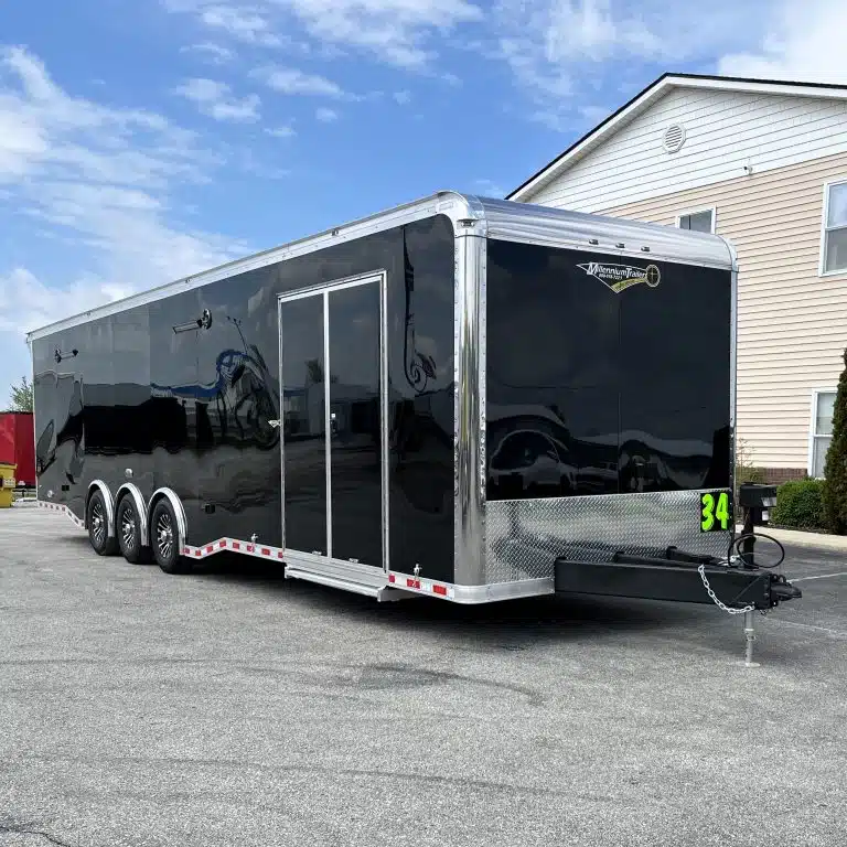 Enclosed Car Trailer 2025 34′ Haulmark Edge w/Wide Rear Opening & Premium Stereo System #9530