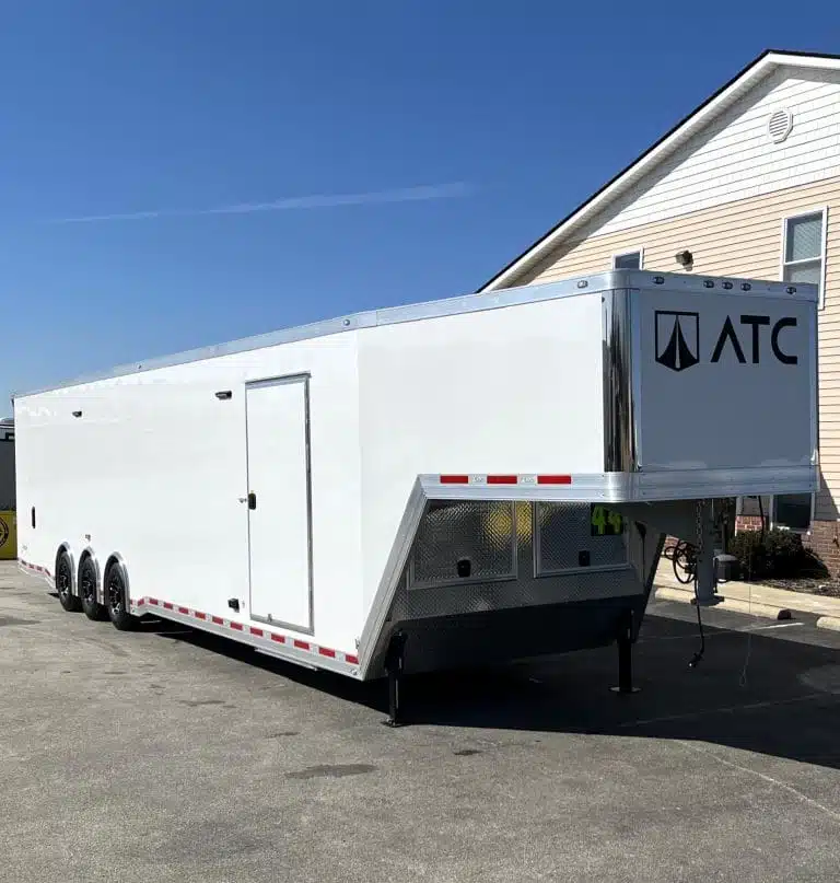Enclosed ATC Gooseneck Car Trailer 2026 44ft. Aluminum ROM 500 w/Aluminum Wheels 5790 - Image 3