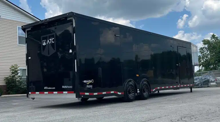 Enclosed ATC Gooseneck Car Trailer 2026 40ft. Aluminum ROM 500 w/Black Trim Package 5789 - Image 2