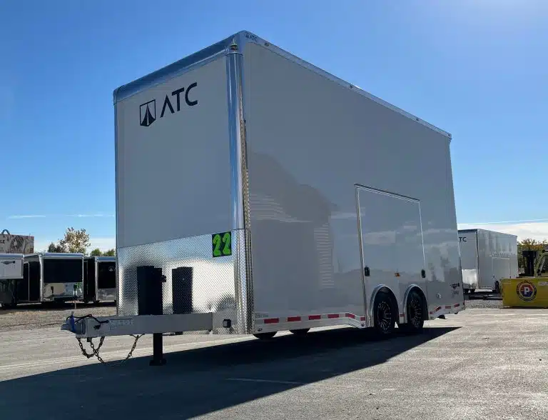 Enclosed ATC Car Trailer 2026 22ft. Aluminum Stacker ROM 900 w/14ft. Tiltable Lift 5264 - Image 3