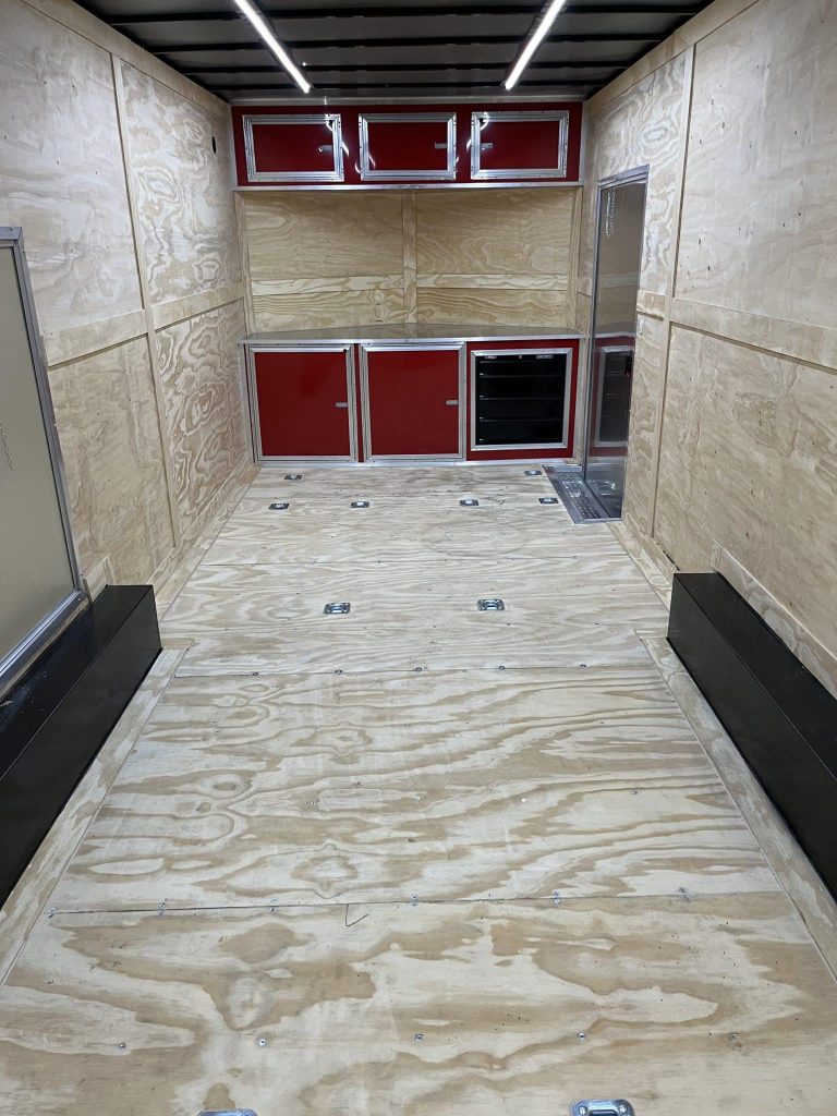 Enclosed Car Hauler 2026 24ft. Econo-Max 7k Axles, 8ft. Interior, Alum Wheels, Rear Wing, Toolbox & Cabinets 9255 - Image 5