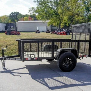 5×8 Straight Deck Utility Trailer with 2ft Mesh Side 3500lb Axle
