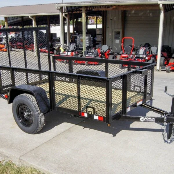 5×8 Straight Deck Utility Trailer with 2ft Mesh Side 3500lb Axle - Image 4