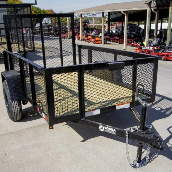 5×8 Straight Deck Utility Trailer with 2ft Mesh Side 3500lb Axle - Image 3