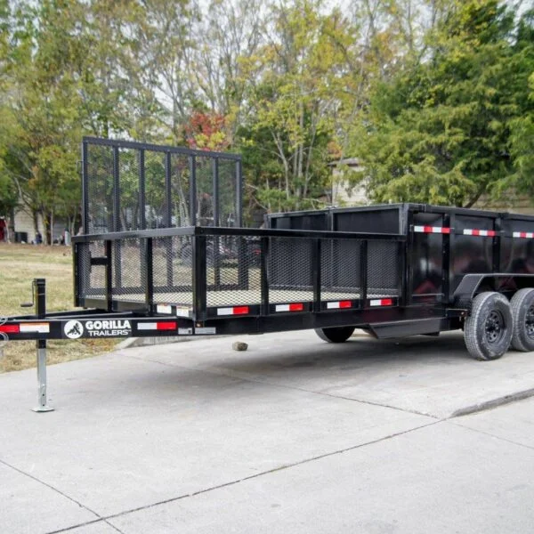 7×20 Hybrid Dump Utility Trailer with 3ft Sides Equipment (2) 7K Axles - Image 7