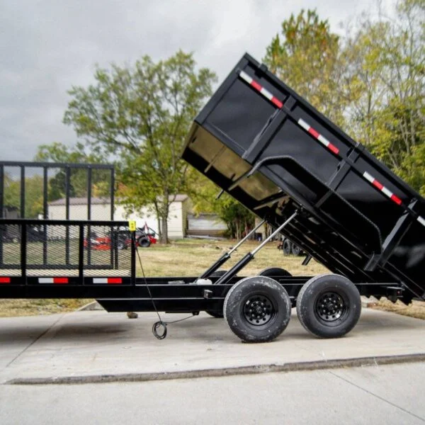 7×20 Hybrid Dump Utility Trailer with 3ft Sides Equipment (2) 7K Axles - Image 6