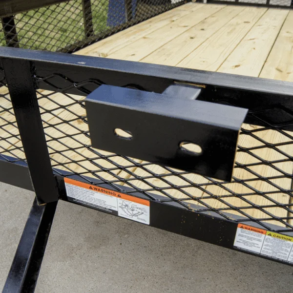 6.4×12 Dovetail Utility Trailer with 1ft Mesh Sides (2) 3,500lb Axles - Image 3