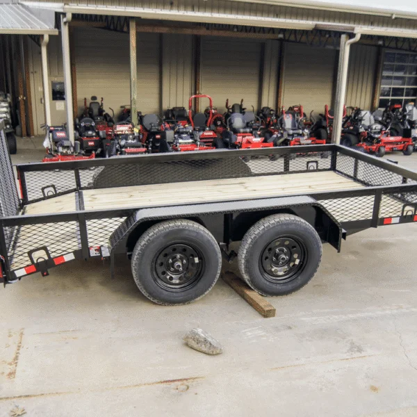 6.4×12 Dovetail Utility Trailer with 1ft Mesh Sides (2) 3,500lb Axles - Image 5
