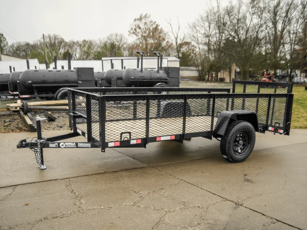 5×12 Dovetail Utility Trailer with 2ft Mesh Sides 3,500lb Axle - Image 7