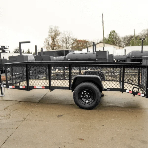 5×12 Dovetail Utility Trailer with 2ft Mesh Sides 3,500lb Axle - Image 5