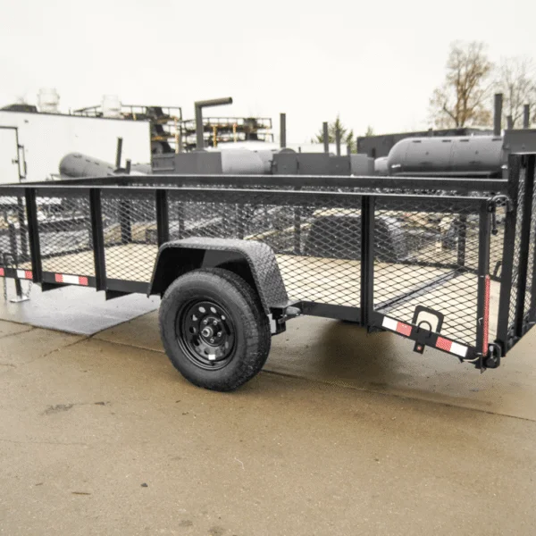 5×12 Dovetail Utility Trailer with 2ft Mesh Sides 3,500lb Axle - Image 4