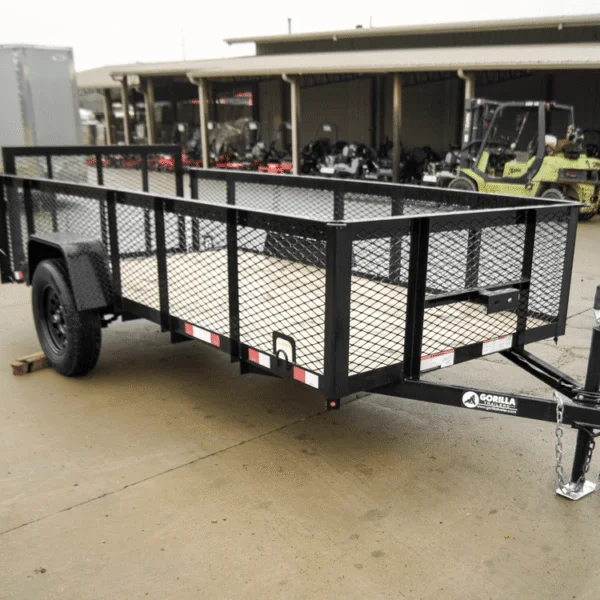 5×12 Dovetail Utility Trailer with 2ft Mesh Sides 3,500lb Axle - Image 3