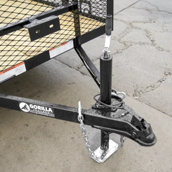 5×12 Dovetail Utility Trailer with 2ft Mesh Sides 3,500lb Axle - Image 2