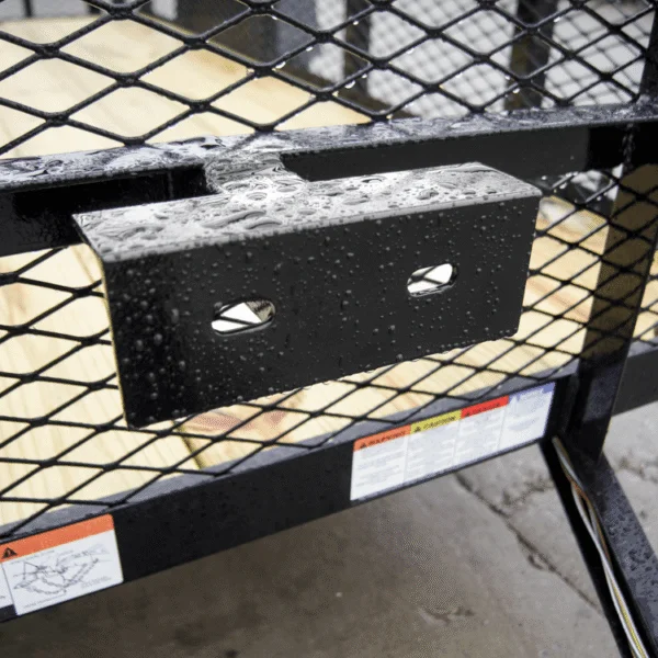 5×12 Dovetail Utility Trailer with 2ft Mesh Sides 3,500lb Axle - Image 4