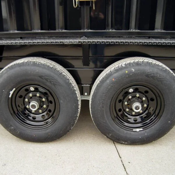 7×16 Telescopic Dump Trailer with 3ft Sides (2) 7K Axles GVWR 14k - Image 2