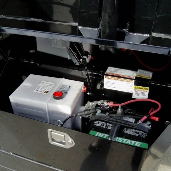 7×16 Gooseneck Telescopic Dump Trailer with 2ft Sides (2) 7K Axles - Image 3