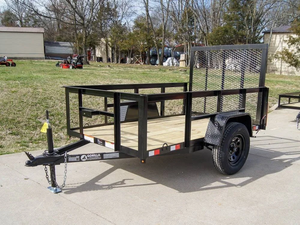 5×8 Straight Deck Utility Trailer with 2ft Side Rails 3500lb Axle - Image 8