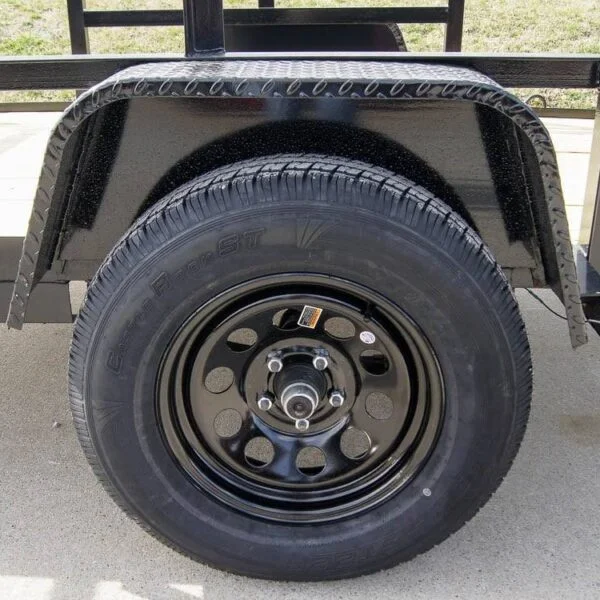 5×8 Straight Deck Utility Trailer with 2ft Side Rails 3500lb Axle - Image 2