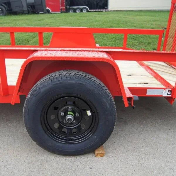 6.4×12 Powder Coated Dovetail Utility Trailer 3500lb Axle - Image 2
