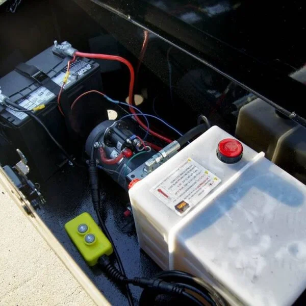 7×16 Gorilla Telescopic IBeam Dump Trailer with 2ft Sides (2) 7K Axles - Image 4