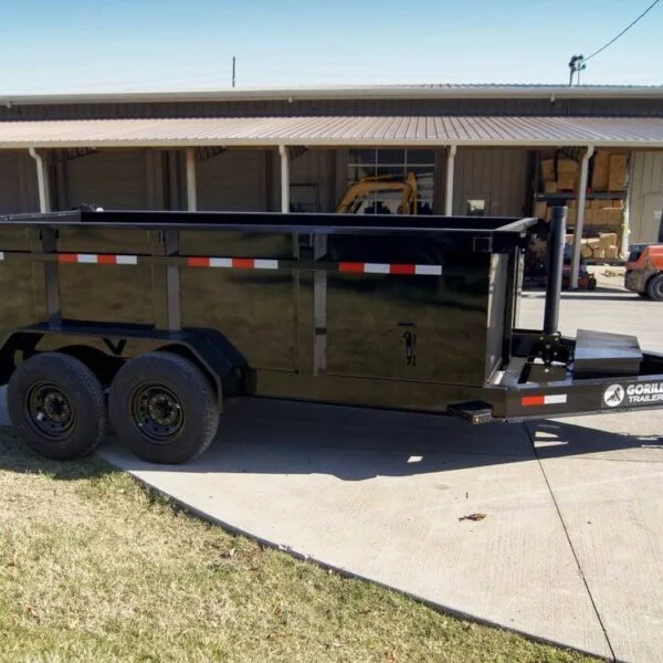 7×14 Gorilla Telescopic IBeam Dump Trailer with 3ft Sides (2) 7K Axles - Image 7