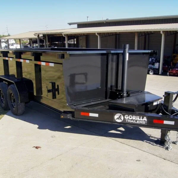 7×14 Gorilla Telescopic IBeam Dump Trailer with 3ft Sides (2) 7K Axles - Image 6