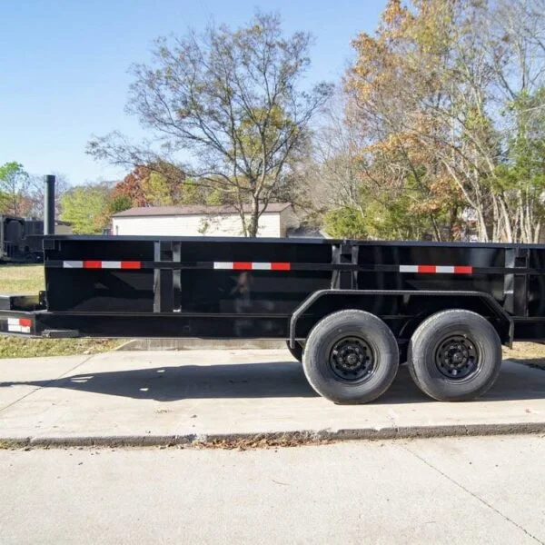 7×16 Gorilla Telescopic IBeam Dump Trailer with 2ft Sides (2) 7K Axles - Image 6