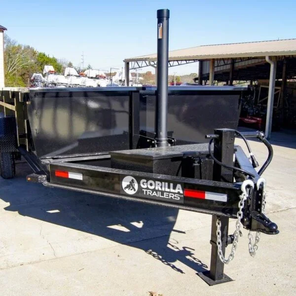 7×16 Gorilla Telescopic IBeam Dump Trailer with 2ft Sides (2) 7K Axles - Image 5
