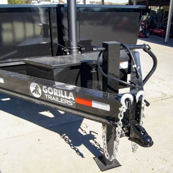 7×16 Gorilla Telescopic IBeam Dump Trailer with 2ft Sides (2) 7K Axles - Image 2