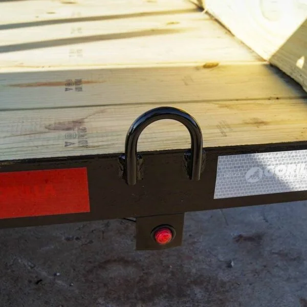 6.4×12 Straight Deck Utility Trailer 4.5ft Ladder Racks (2) 3,500lb Axles - Image 2