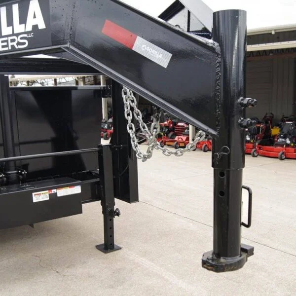 7×16 Gorilla Telescopic Gooseneck IBeam Dump Trailer 3ft Sides (2) 7K Axles - Image 4