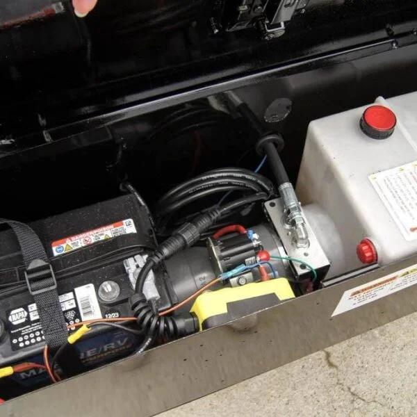 7×16 Gorilla Telescopic Gooseneck IBeam Dump Trailer 3ft Sides (2) 7K Axles - Image 3