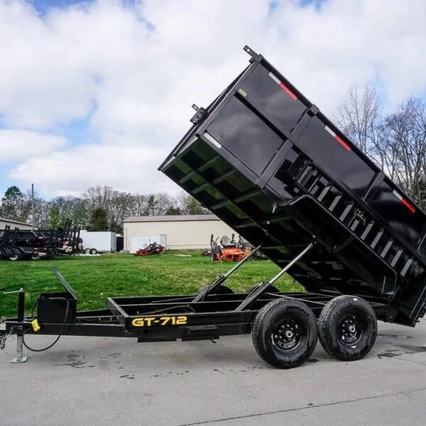 7×12 Hydraulic Dump Trailer with 4ft Sides (2) 7K Axles - Image 6