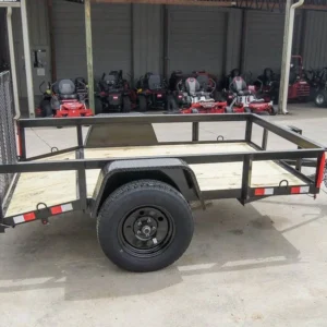 5×8 Powder Coated Dovetail Utility Trailer Single 3,500lb Axle