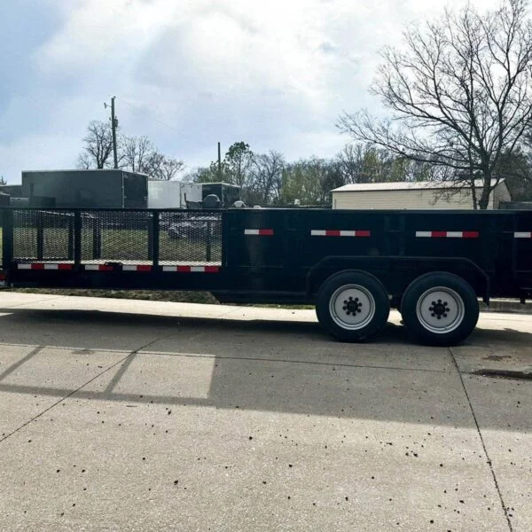 7×20 Hybrid Utility Dump Trailer 2ft Sides with Box (2) 7K Axles No Side Gate - Image 5