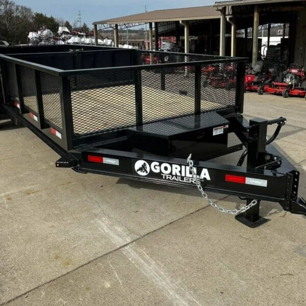 7×20 Hybrid Utility Dump Trailer 2ft Sides with Box (2) 7K Axles No Side Gate - Image 4