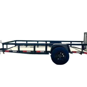 6.4×12 Powder Coated Dovetail Utility Trailer 3500lb Axle